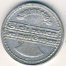Rentenmark - 50 Pfennig - Germany - 1922 - Aluminum - KM# 27 - 23 mm - Denomination above date. Rev: Sheaf behind inscription. - 0